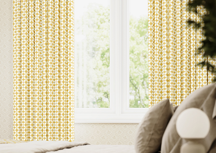 Zap, Butterscotch - Made to Measure Curtains - Image 5